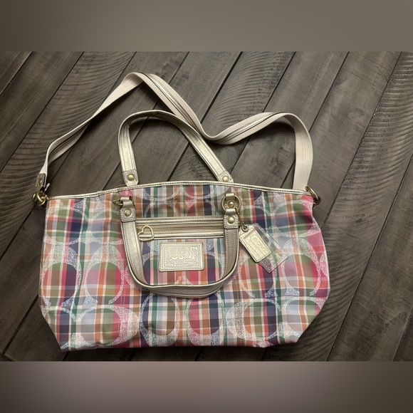 NWT Coach Multicolor Daisy Large Satchel - Picture 5 of 7